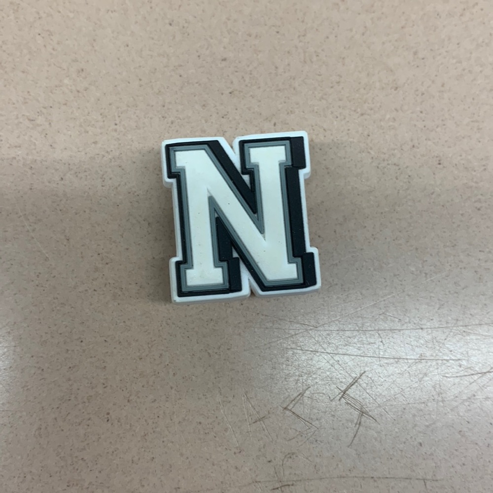 Letter N croc charm